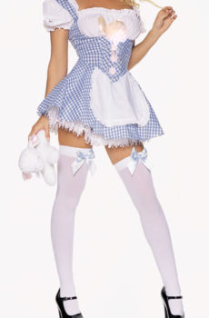 Sexy Mary Gingham Peasant Girl Costume